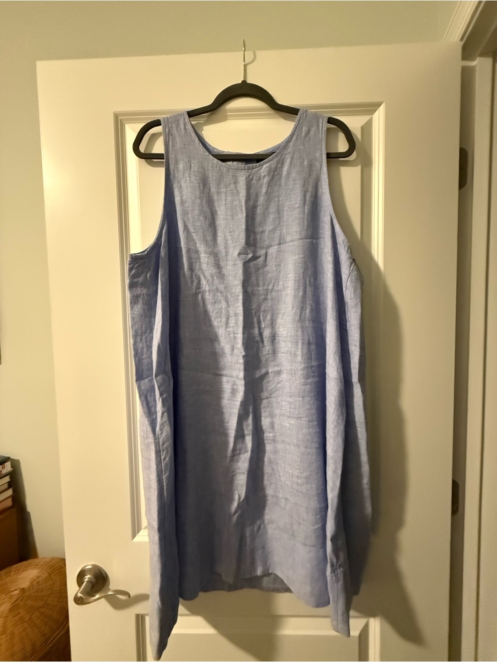 J. Crew Light Blue Linen Sleeveless Mini Dress